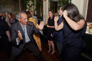 Dancing at this 40th surprise birthday party at Beatrice Inn in West Village | Photo by Darren Ornitz