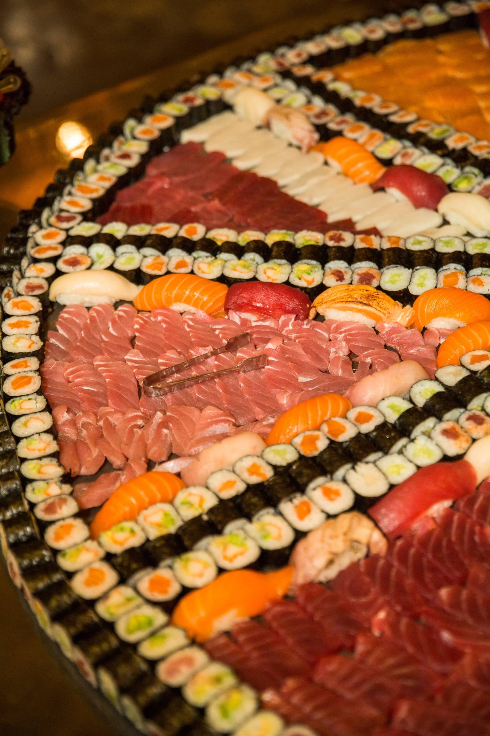 Sushi platter at this food festival and souk-inspired bat mitzvah in DC | Photo by Luis Zepeda