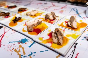 Chicken dish at this Brooklyn Museum rehearsal dinner in NYC | Photo by Gruber Photo