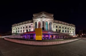 Brooklyn Museum at night in NYC | Photo by Gruber Photo