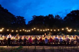 Farm-to-table pre-wedding weekend dinner at this camp-themed wedding weekend at Cedar Lakes Estate in Upstate NY, USA | Photo by Christian Oth Studios