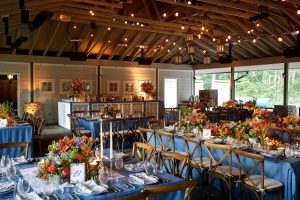 Rustic welcome party decor at this camp-themed wedding weekend at Cedar Lakes Estate in Upstate NY, USA | Photo by Christian Oth Studios