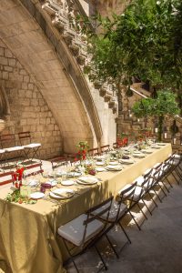 Wedding lunch at this Dubrovnik Wedding in Croatia | Photo by Robert Fairer