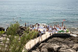 Lokrum Island picnic at this Dubrovnik wedding in Croatia | Photo by Robert Fairer