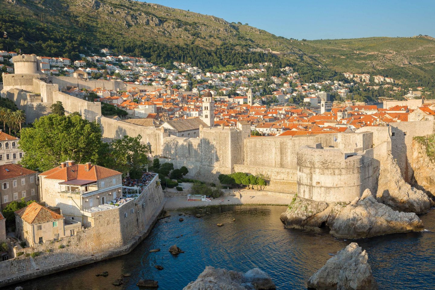 Dubrovnik aerial view at this Croatia wedding weekend | Photo by Robert Fairer