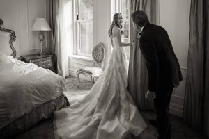 Bride at this classic autumn wedding at The Plaza in NYC | Photo by Christian Oth Studio