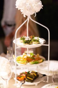 Food served at white party at this Istanbul wedding weekend at Four Seasons Bosphorus | Photo by Allan Zepeda