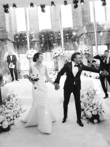 Newlyweds during the ceremony at this Istanbul wedding weekend at Four Seasons Bosphorus | Photo by Allan Zepeda