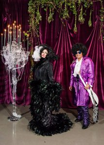 Cruella de Vil and Prince at this epic halloween party at The Standard in NYC | Photo by Gruber Photographers