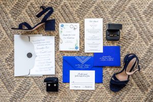 Wedding stationery at this Hamptons wedding weekend held at The Parrish Museum | Photo by Roey Yohai Studio