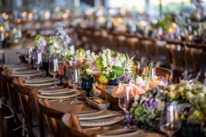 Reception table decor at this Hamptons wedding weekend held at The Parrish Museum | Photo by Roey Yohai Studio