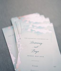 Wedding invitations at Maui wedding at Four Seasons Resort Maui in Wailea, Hawaii | Photo by James x Schulze