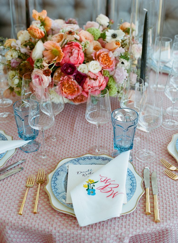 Table decor at this Sea Island wedding weekend in Georgia, USA | Photo by Liz Banfield