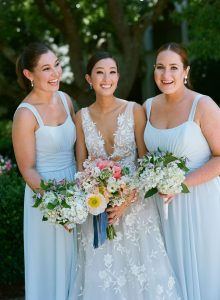 Bride and bridesmaids at this Sea Island wedding weekend in Georgia, USA | Photo by Liz Banfield
